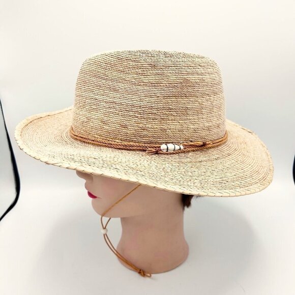 LEGITIMO FIDEPAL SAHUAYO STRAW HAT W/ ADJUSTABLE CHIN STRAP  60/7.5 - Picture 1 of 9